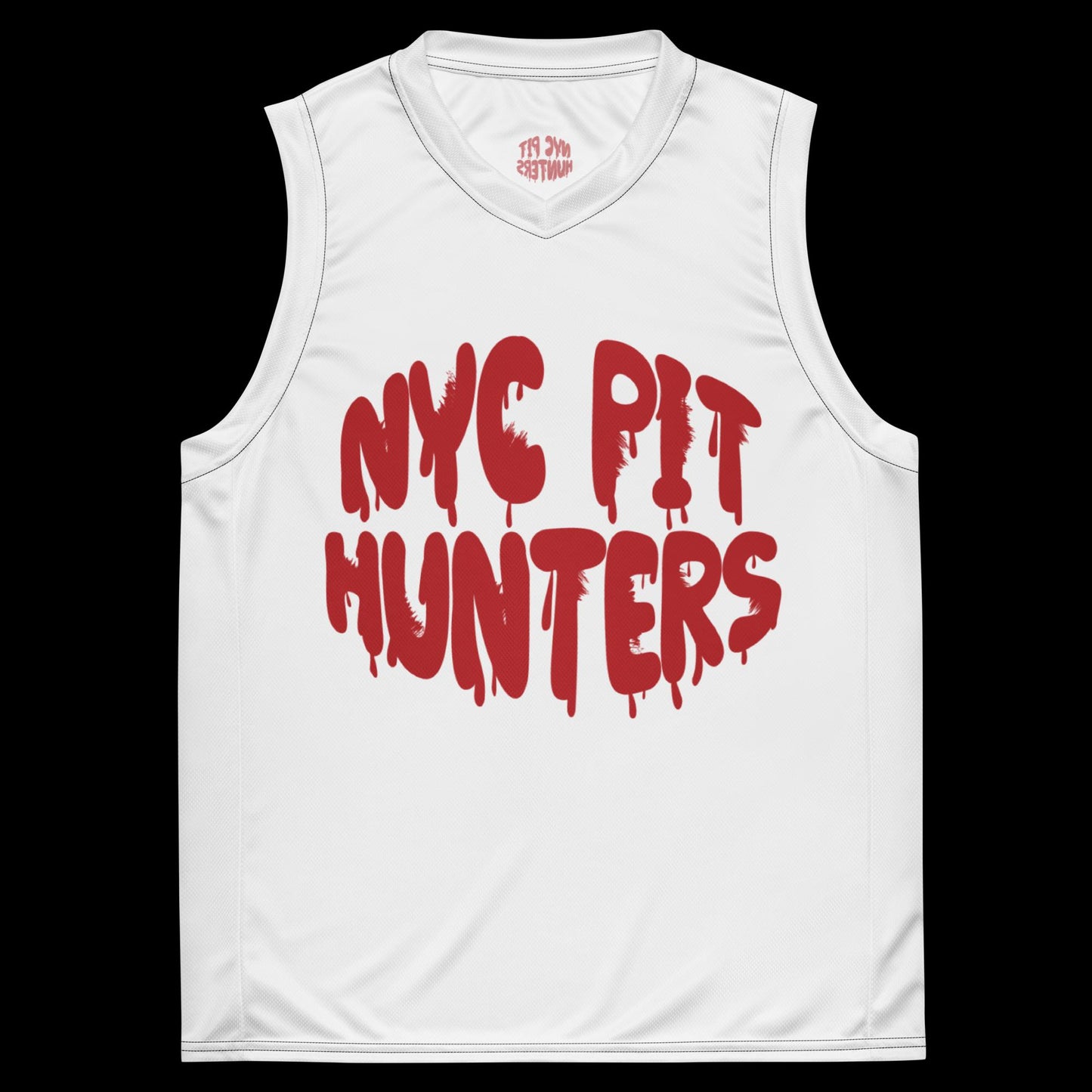 NYC Pit Hunters White Unisex Basketball Jersey