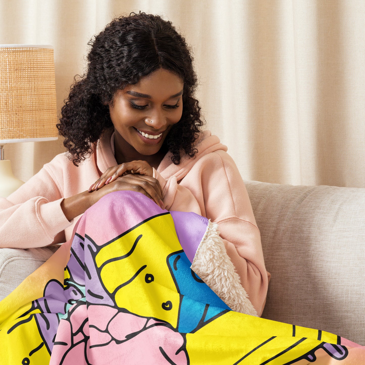 On my Way Sherpa blanket