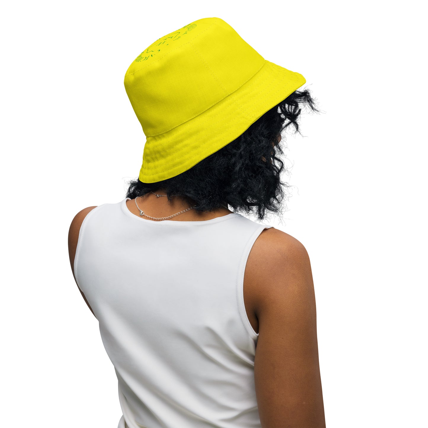 Happy colors x yellow Reversible bucket hat