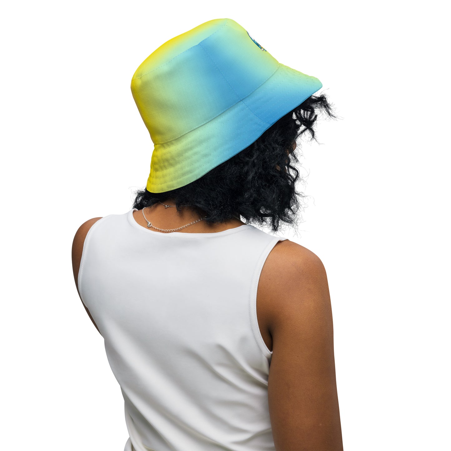 Happy colors x yellow Reversible bucket hat