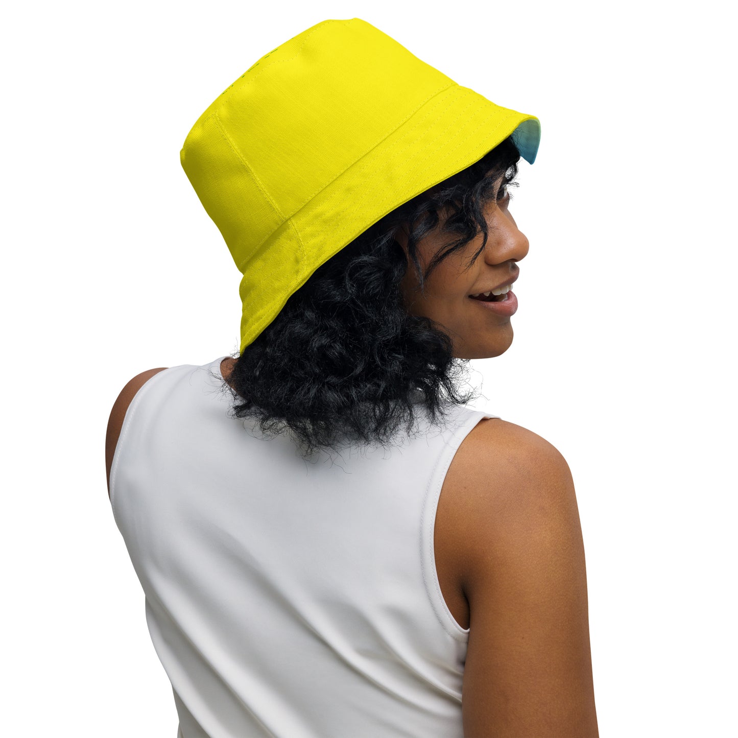 Happy colors x yellow Reversible bucket hat