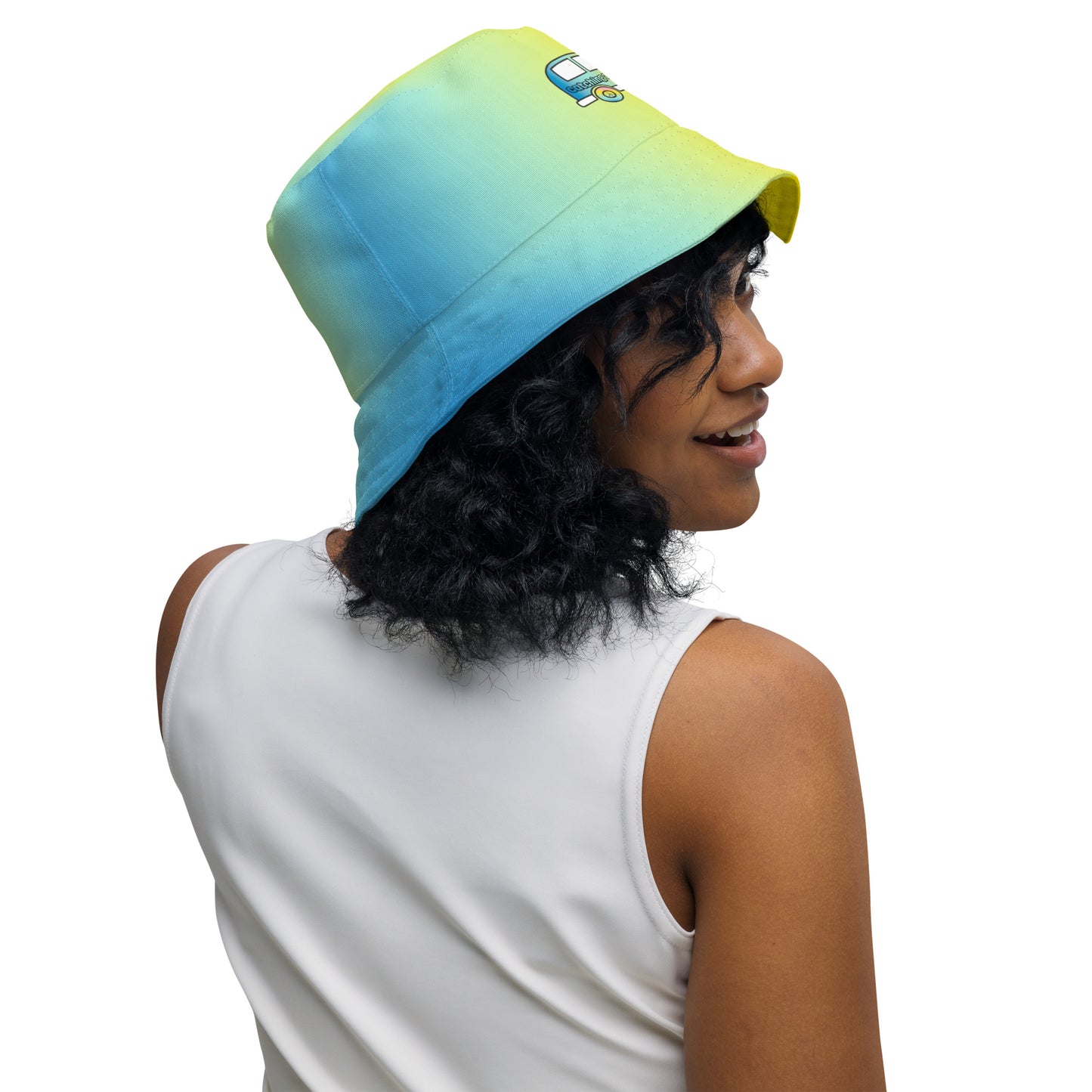 Catching a Vibe and Love your Life Reversible bucket hat